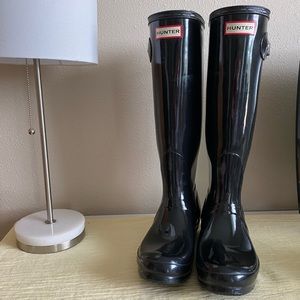 Tall Glossy Hunter Boots